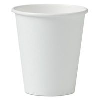 SOLO 376W-2050 Paper Hot Cups, Single-Sided Poly, 6 oz. Capacity, White (Case of 1,000)