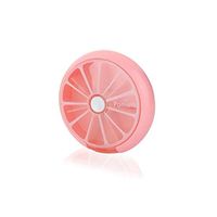 Detectorcatty Portable Round Shape Small Medicine Pill Box Portable 7 Days Weekly Travel Medicine Holder Tablet Storage Case Container