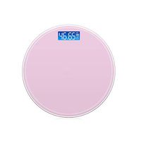 Digital Bathroom Scales High Precision Digital Scales Body Weight USB Charging Bathroom Electronic Scale with Backlight Display Body Composition Monitors (Color : Pink, Size : 30cm)