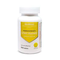 ValuMeds Caffeine Pills (200mg) Fast-Acting Alertness Supplement | Safe, Effective Energy Boost | Restore Clarity, Focus at Home, Work, School | 250 Tablets