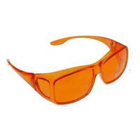 Color Therapy Glasses Fits Over Prescription Glasses (Orange)