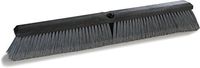 Carlisle 3620481823 Flo-Pac Plastic Block Flagged Floor Sweep, Polypropylene Bristles, 3" Trim x 2-1/2" Width Bristles, 18" Length, Gray (Pack of 12)