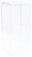 Pioneer Plastics Clear Acrylic Beveled Edge Display Case, 7" x 6" x 15.5"