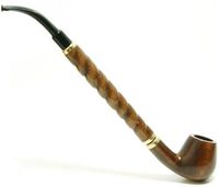 Tobacco Smoke Pipe - Bent Albert-Churchwarden No 15 Pear Wood Root - Hand Made