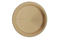 Compostable 10" Plant Fiber Plate. Case of 800.