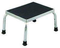 Essential Medical Supply Chrome Plated Foot Stool with 9inch Elevation
