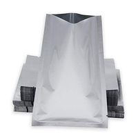 Many Sizes Smell Proof 3.9mil Mylar Foil Sample Pouch Heat Seal Pure Aluminum Foil Bags Tear Notch Open Top Food Storage Vacuum Sealer Coffee Dried Fruits Spices Candy Package (100Pcs, 6.3x9.4 Inches)