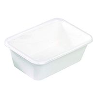 Sugarcane Rectangular Salad Bowl (Case of 250), PacknWood - Compostable and Biodegradable Soup Bowls (25 oz, 6.8" x 4.6" x 2.3") 210APUREC750