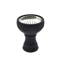 Silicone Hookah Bowl Charcoal Holder Hookah Molasses Bowl with Metal Plate (Please Tell Me The Color You Want Otherwise Random)