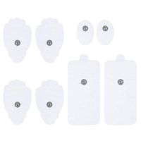KEDSUM TENS Unit Pads 4 Pairs, Latex-Free Replacement Pads Electrode Patches with Upgraded Self-Adhesive Snap-on Performance and Non-Irritating Design for Electrotherapy