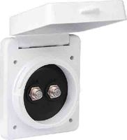 ParkPower by Marinco Dual Cable TV Standard Inlet, White
