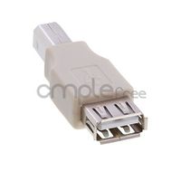 USB 2.0 Type A Female to B Male Camera Printer HDD Cable Converter Adapter NEW