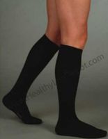 Juzo Silver Sole Knee Sock 12-16mmHg Closed Toe, M, Black