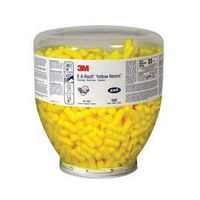 3M Single Use E-A-Rsoft Yellow Neons Tapered Polyurethane Foam Uncorded Earplugs (500 Pair Per One Touch Refill Bottle)