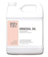Mineral Oil Gallon, Food Grade Safe Wood/Bamboo Oil, Cutting Board, Butcher Block Conditioner, Knife Blade, Cast Iron Tools, Pans for Food Kitchen, Vegan by Raw Plus Rare (1gal)