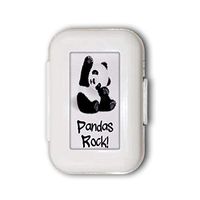 Lovely Baby Panda Pill Box,Pill Organizer Case for Purse Daily/Weekly Unique Design and Large Compartments Medicine Case, Pill Box for Pocket or Purse