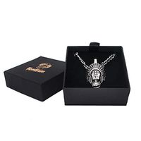 Halloween (Savage) Creative Stainless Steel Necklace Portable Mini Personal Tube (Black)