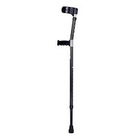 Forearm Crutches Lightweight Arm Cuff Crutch Euro Style Adjustable Underarm Crutches for Adult,Black(1 Piece)