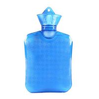 YUN PVC Material Hot Water Bottle Water Injection Explosion-Proof Warm Water Bag Female Students Adult Three Color Optional (Color : Blue)