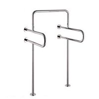 YSXZM Grab Bar 304 Stainless Steel Grab Rails Bathroom Safety Wall-Mounted Anti-Slip Urinal Armrest Wc Toilet Railings (Color : Silver, Size : 6012055CM)
