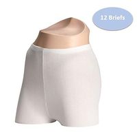 Women's Maternity Postpartum Stretch Briefs - Disposable Underwear Comfortably Holds Maternity Pads in Place. (Includes 12 Briefs) (SM-MED)