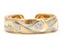 Beautiful Copper Magnetic Ring Adjustable Floral Vines