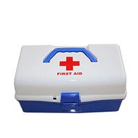 Three-Layer Tray Plastic First Aid Kit, Portable Medicine Box Emergency Rescue Equipment Health First Aid Kit Plastic Medicine Box