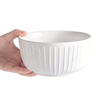 BBSEQ Practical Tableware, Creative Ceramic Bowl, Fruit Salad Bowl Soup Bowl Porridge Bowl, Three Colors Can Choose Home Rice Bowl (Color : A)