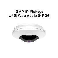 Ares Vision 2MP IP Network Fish-Eye 360 Degree Wide View CCTV Camera w/IR Night Vision, Tracking & Two Way Audio (2MP)