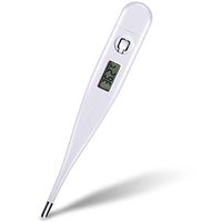 Digital Thermometer with Fever Alarm, Armpit Oral Rectal Thermometers,Indoor and Outdoor Use,1 PCS (White)