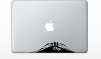 Macbook monster hiding decal sticker pro air 11 13 15 17