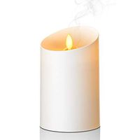 Aromatherapy Essential Oil Diffuser with Flameless LED Candle Light, 120ml Cool Mist Humidifier, Small Diffuser for Home/Office/Babyroom, Mother's Day Gift, Valentine's Day Gift Birthday Gifts