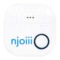 Njoiii Bluetooth Key, Phone, Anything Finder for Your Items with Replaceable Battery, White