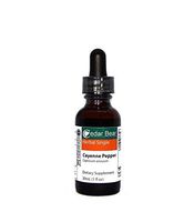 Cedar Bear Cayenne Pepper (Capsicum Annuum) Liquid Herbal Supplement That Tones Circulation, Encourages Sweating and Stimulates Digestion 1 Fl Oz