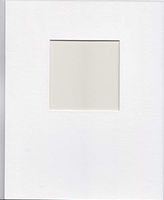 Pack of 5 12x16 White Bottom Heavy Picture Mats with Square Openings for 8x8 Pictures
