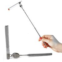 Cigarette Holder Extendable Clip, Functional for Rolled Tobacco, Blunts, Weed and Cigars. Made of High Quality Stainless Steel. Smoke Holder with an Elegant, Clear Personal Case. (Silver Antenna)