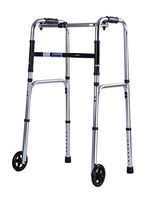 YKFU Extra Wide Front Wheel Walker, Bariatric Walker Wheels for Seniors Wide Walker Supports up to 220 lbs, Adults