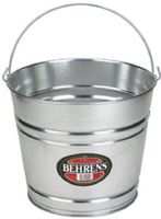 Behrens High Grade Steel 1214GS 14 Qt Silver Galvanized Steel Pail