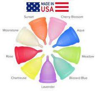 2 Pack Dew Fresh Medical Grade Silicon Menstrual Cups- Large & Small