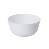 Trendables Premium Trend White Plastic Bowls, Disposable Food Grade Plastic Bowls - 40 Pack
