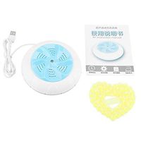 Washing Machine - USB 1kg Portable Mini Ultrasonic Clothes Washer, Travel Laundry Washer Cleaner Cleaning Tool (Color : Blue)