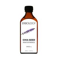 Organic Cold-Pressed Chia Seed Oil 6.8 fl oz - Promotes Heart Health - Rich in Omega-3 - Premium Food Grade