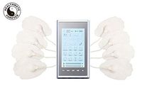 FDA Cleared 24 Modes HealthmateForever Handheld TENS Unit for Pain Management| Touchscreen | T24AB2 (Silver in Silver) Wireless ACCESSIBLE