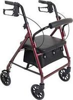 Rollator Burgundy Aluminum Rollator