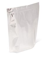 Pacific Bag 400-828 Stand-Up Pouch, 5 lb, Silver with Zipper and Valve (Case of 250)