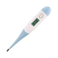 LCD Digital Body Thermometer Fast Reading Temperature Professional Thermometer for Children,Adults and Pets (Blue)