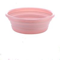 Ulalaza Collapsible Wash Basin with Hanging Hole Lightweight Folding Basin for Home Kitchen Outdoor Camping