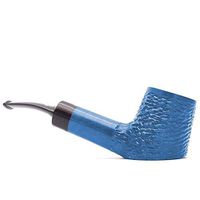 Mr. Brog Bent Billard Tobacco Pipe - Model No: 51 Amigo Blue Rusticated - Pear Wood Roots - Hand Made