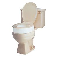 Carex Toilet Seat Riser, Elongated Raised Toilet Seat Adds 3.5 inches to Toilet Height, for Assistance Bending or Sitting, 300 Pound Weight Capacity