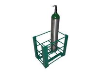 FWF Heavy Duty Oxygen Floor Rack Holds 6 (D OR E Style) Cylinder Diameter 4.3" Made in USA